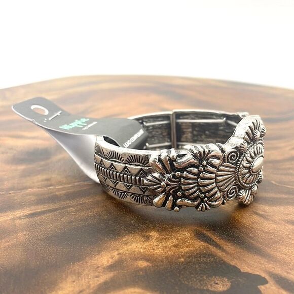 Missouri moon SILVERTONE STRETCH BRACELET - Picture 2 of 3